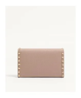 Rockstud Foldover Top Wallet