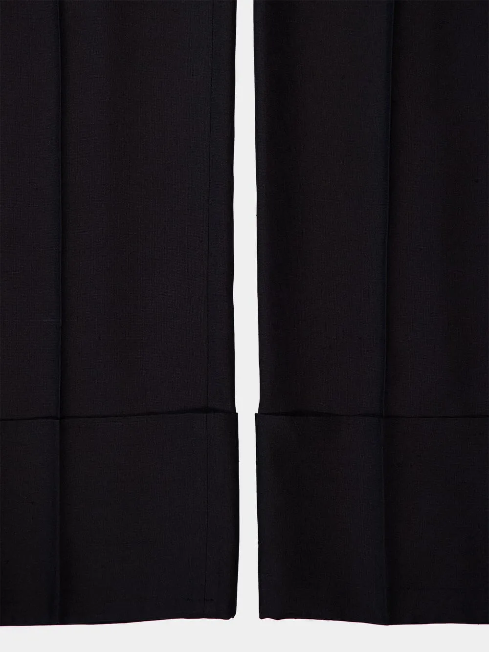 Turn-Up Hem Tailored Trousers