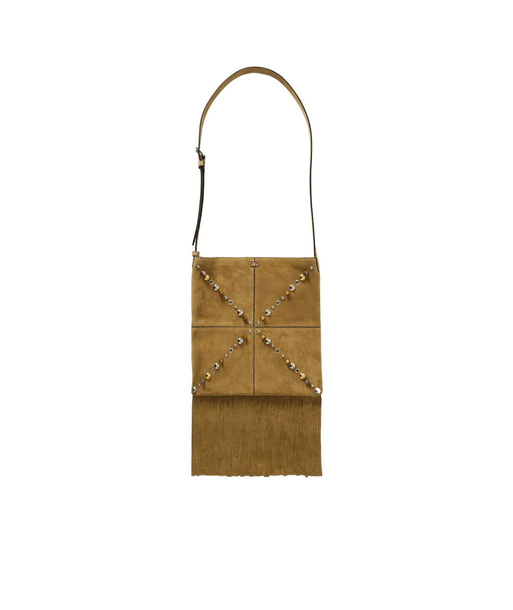 NellcÔTe Suede Shoulder Bag With Fringes