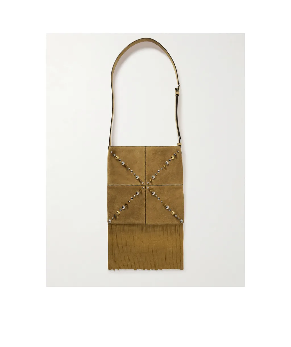 NellcÔTe Suede Shoulder Bag With Fringes