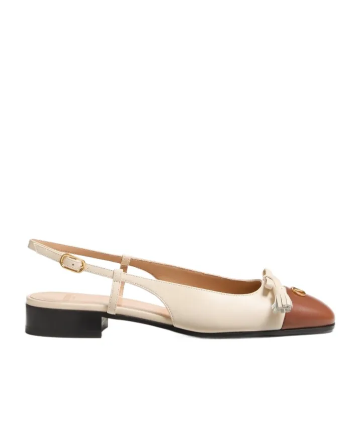 Valet Du Roi Bow Detailed Ballet Flats