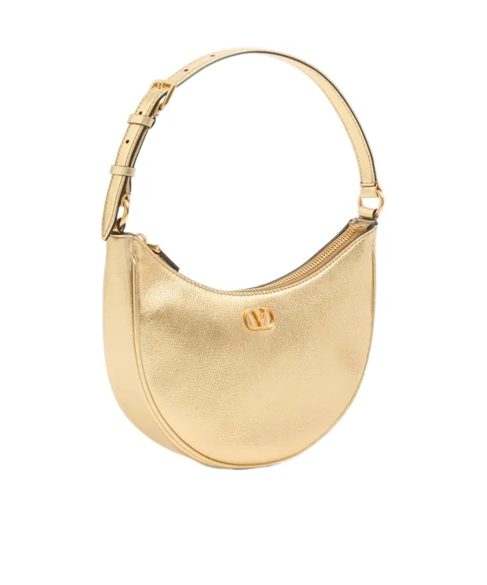 Vlogo Signature Zip-Up Mini Hobo Bag