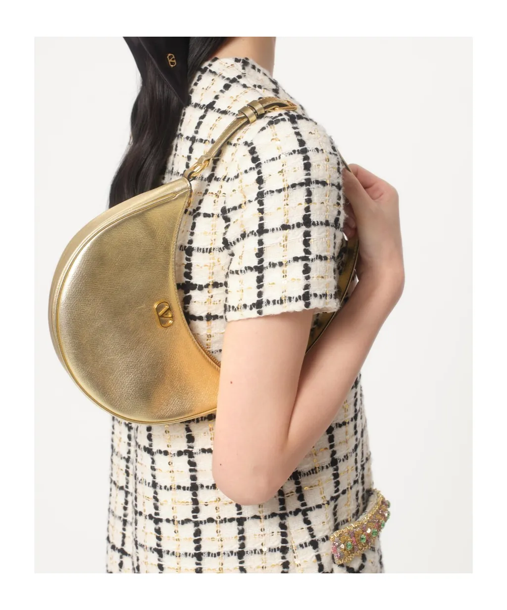 Vlogo Signature Zip-Up Mini Hobo Bag