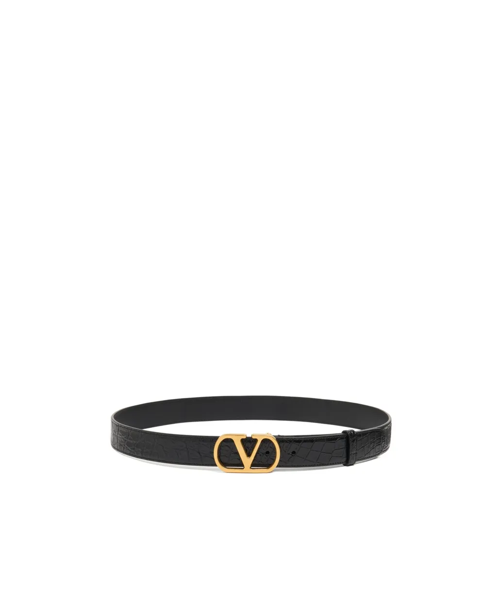 Vlogo Signature Buckled Belt