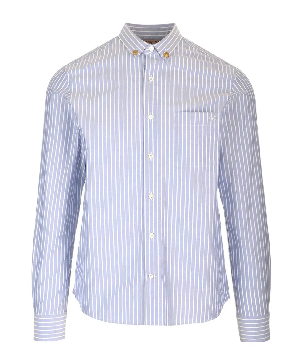 Striped Button-Up Shirt