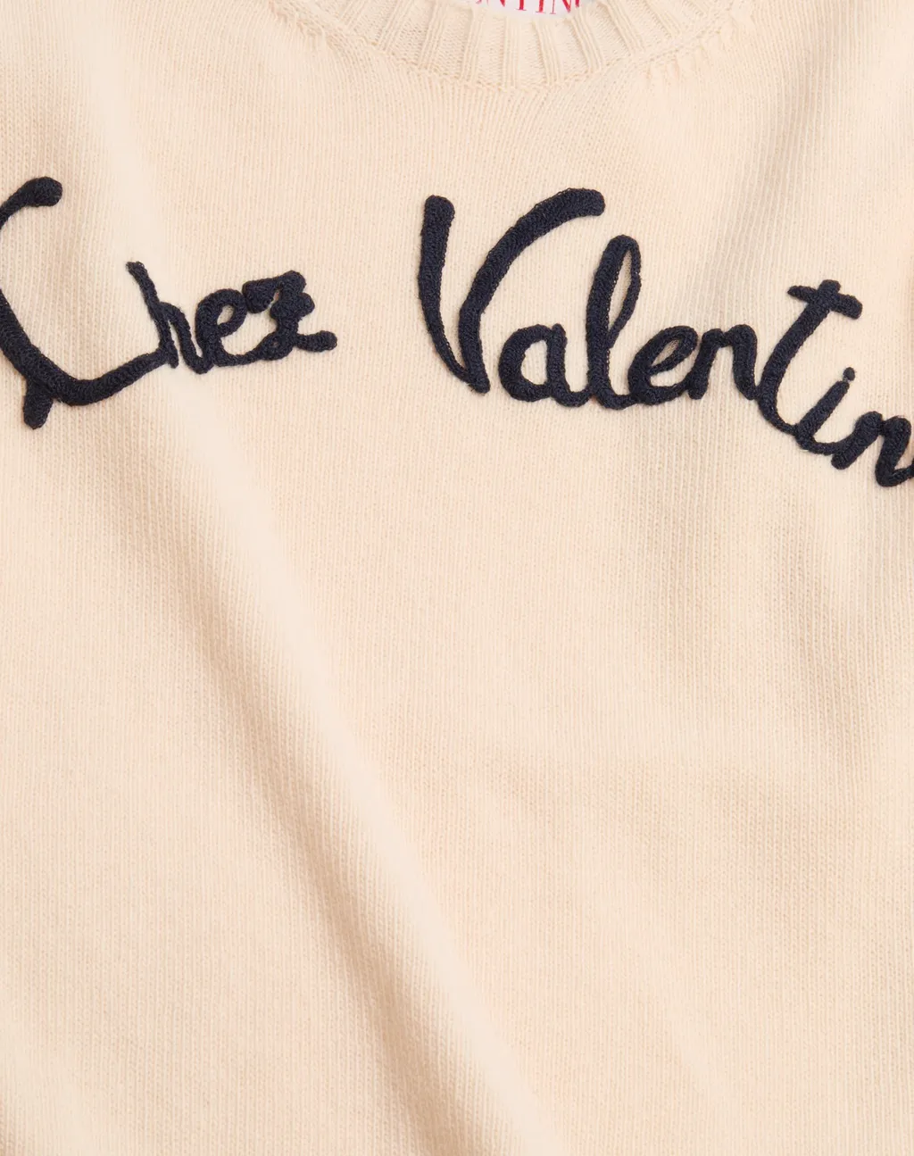Chez Valentino Embroidered Crewneck Jumper