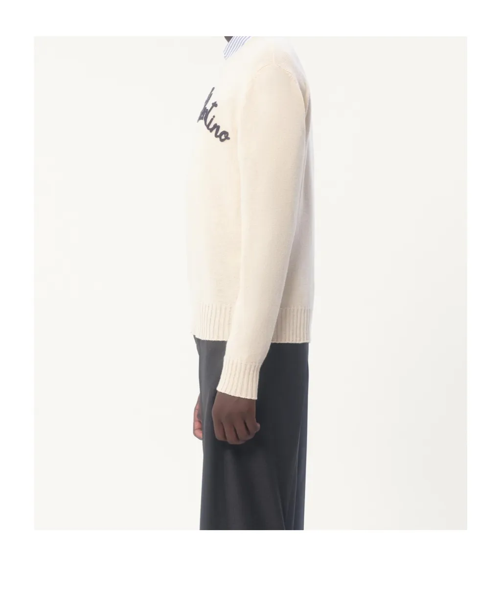 Chez Valentino Embroidered Crewneck Jumper
