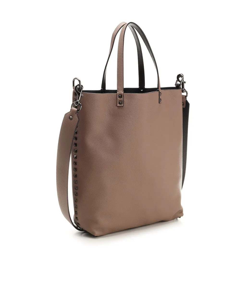 Rockstud Open Top Small Tote Bag