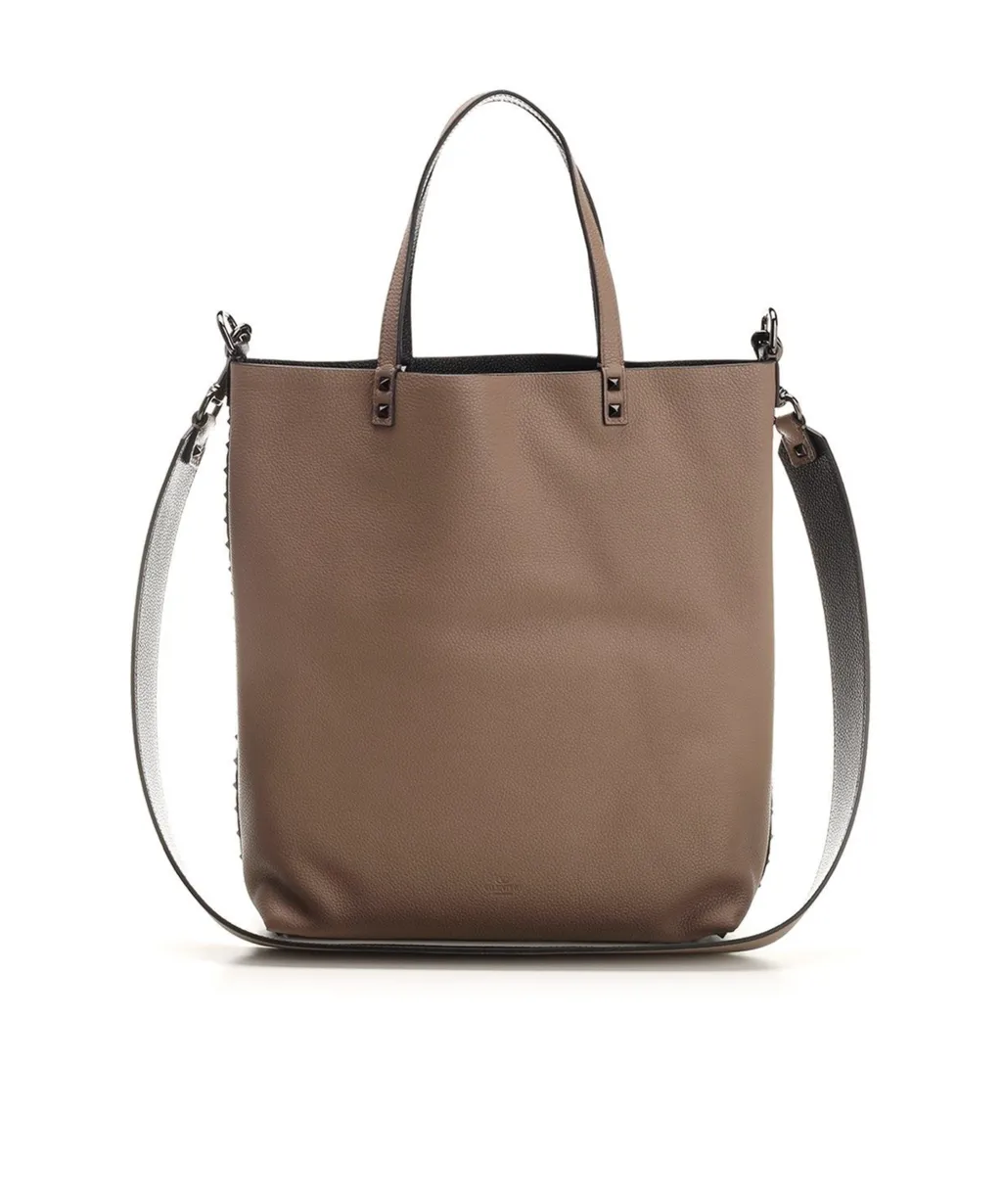 Rockstud Open Top Small Tote Bag