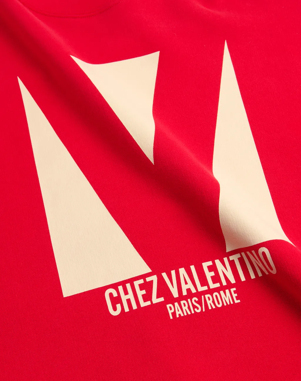 Chez Valentino Printed Crewneck Sweatshirt