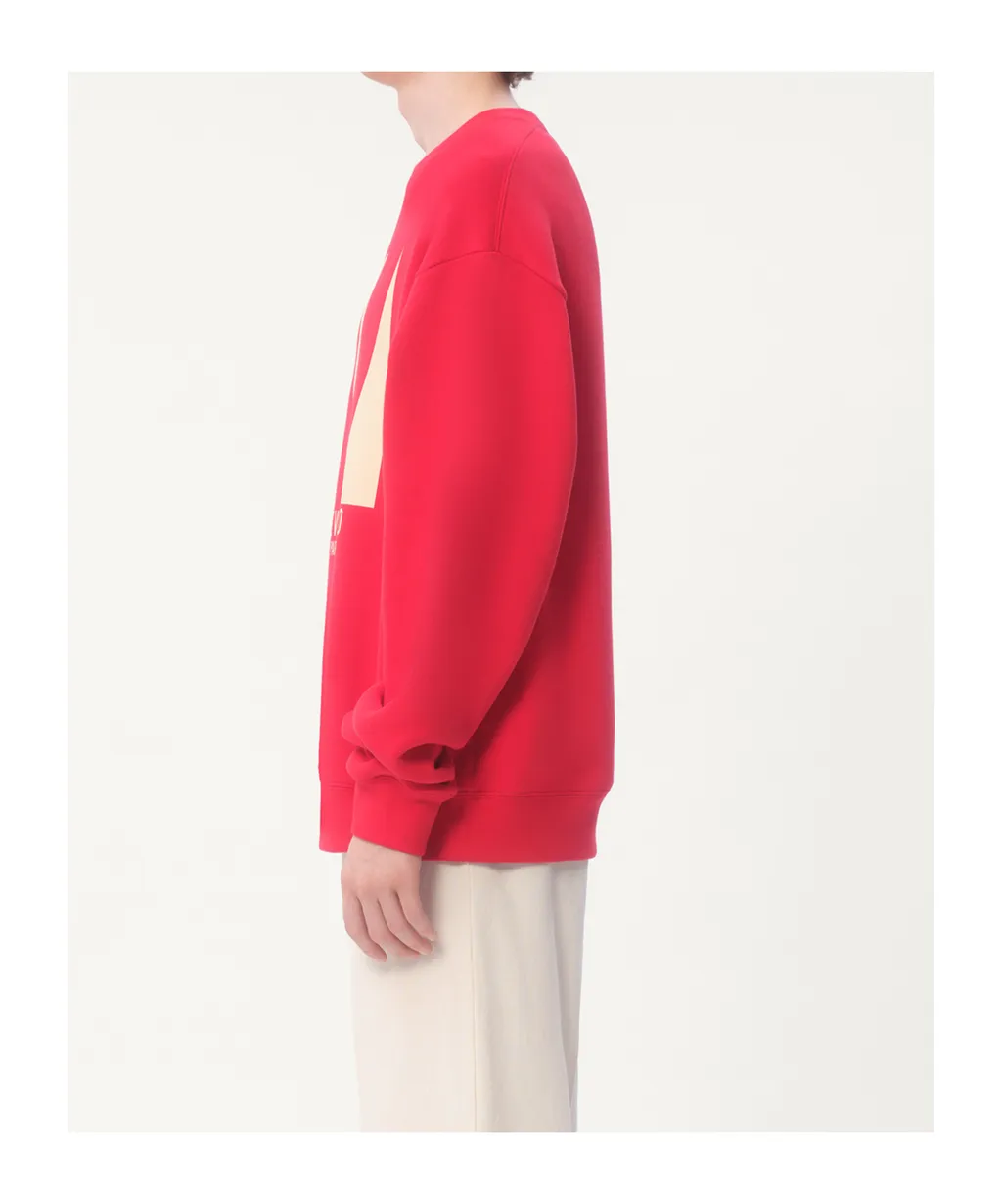 Chez Valentino Printed Crewneck Sweatshirt