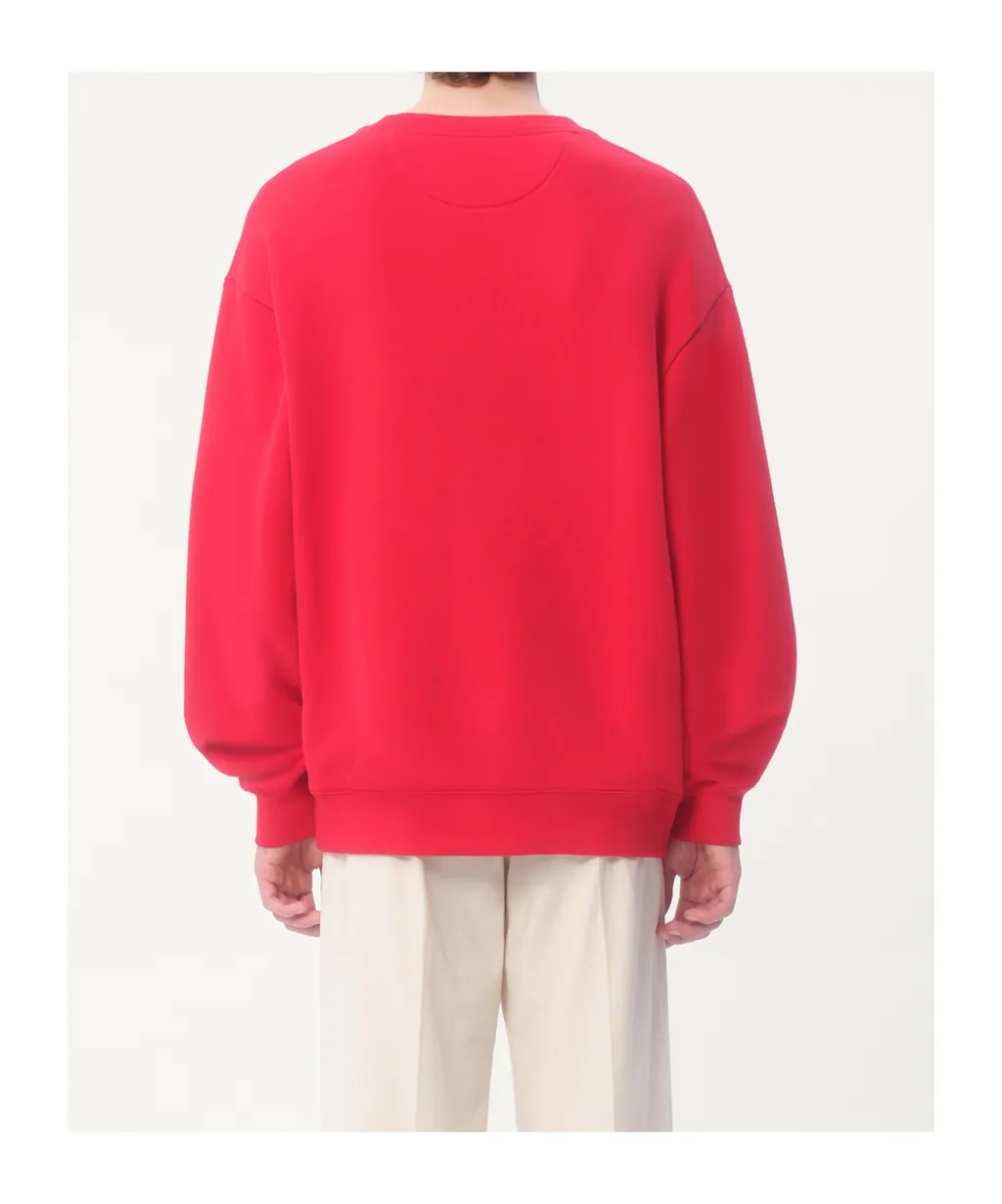 Chez Valentino Printed Crewneck Sweatshirt