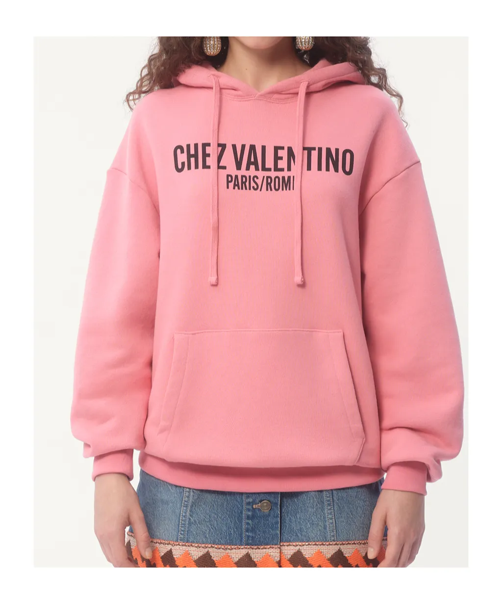 Logo Printed Drawstring Hoodie