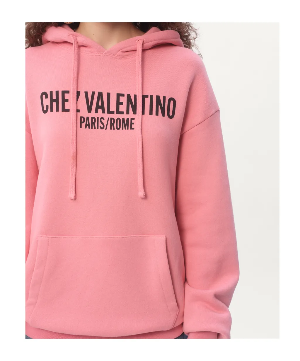 Logo Printed Drawstring Hoodie