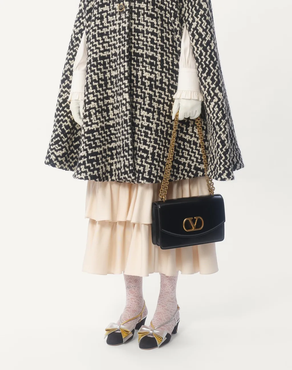 Houndstooth-Pattern Cape