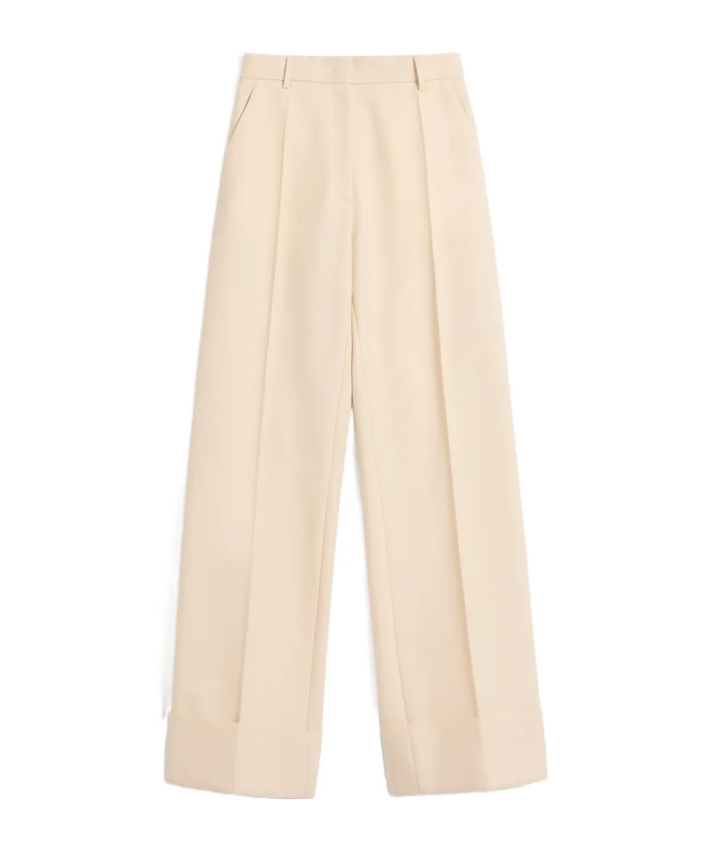 Diagonal Dry Wool Trousers