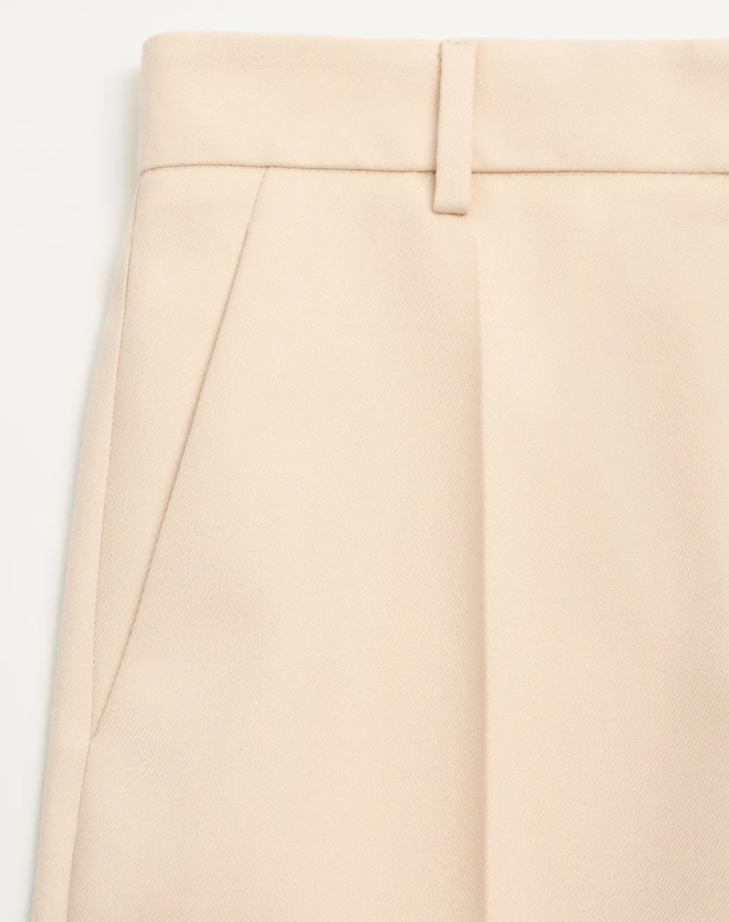 Diagonal Dry Wool Trousers