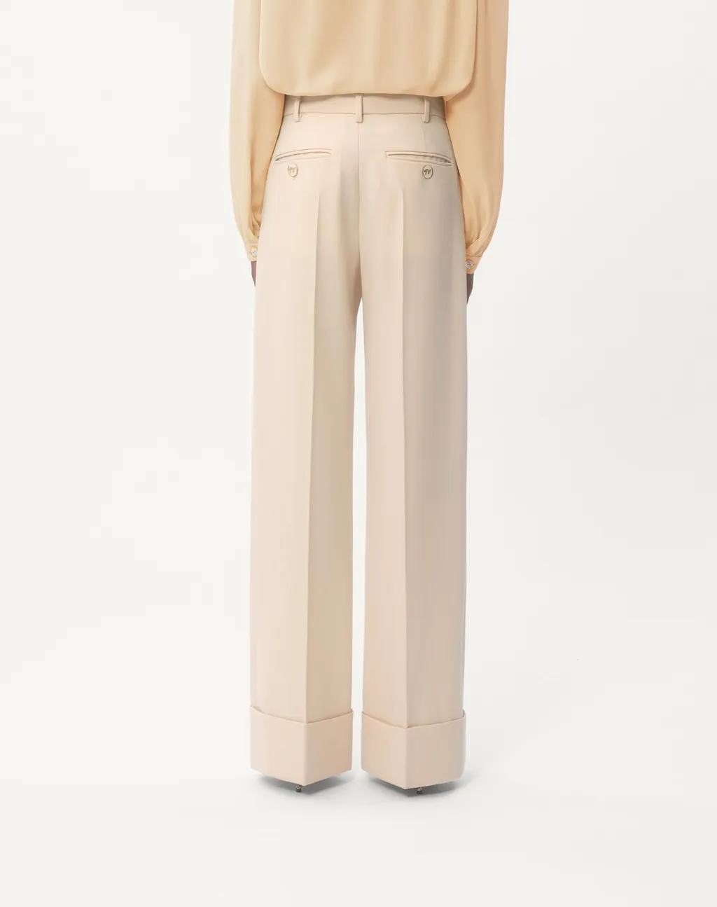 Diagonal Dry Wool Trousers