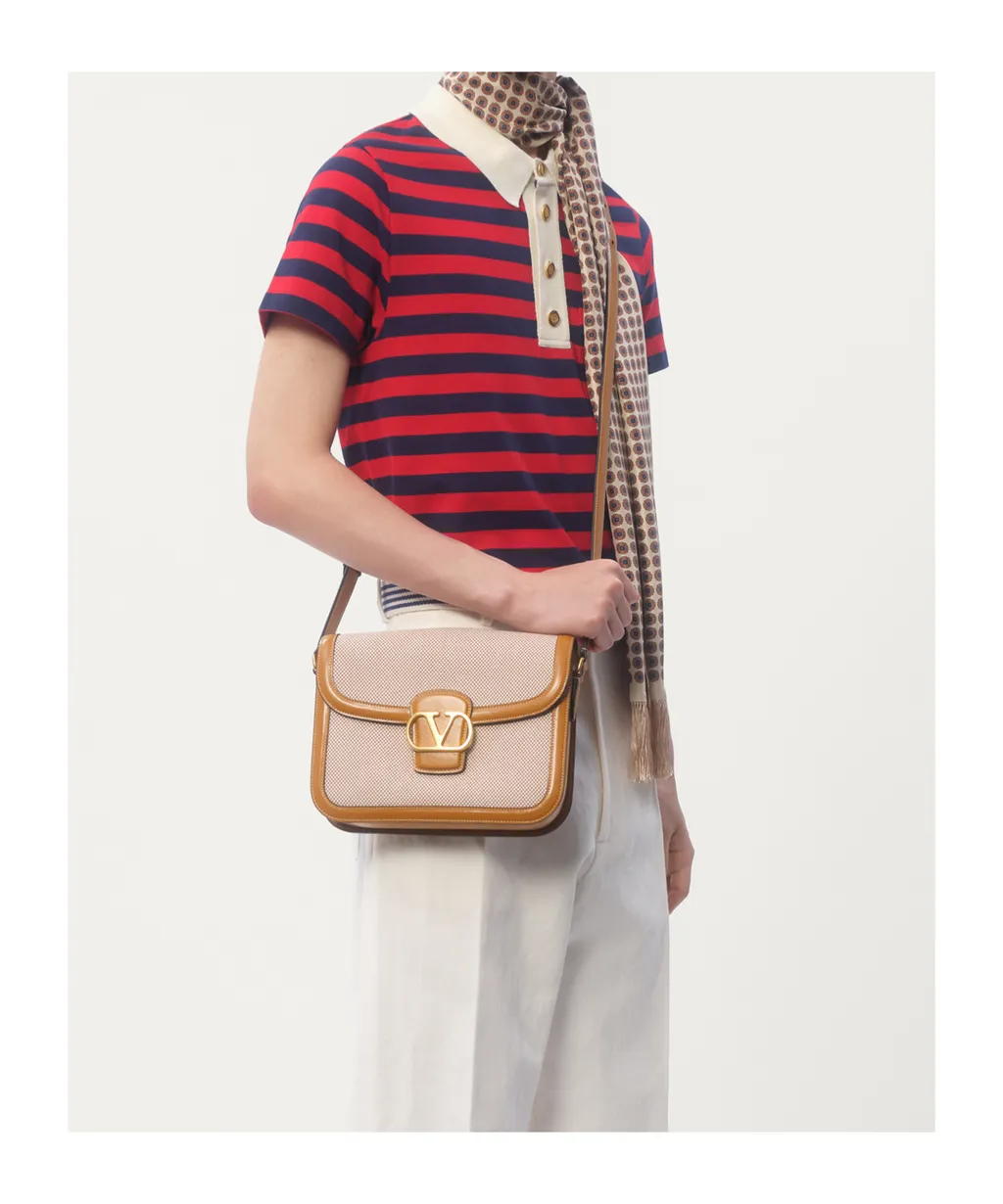 Vlogo Signature Foldover Top Shoulder Bag