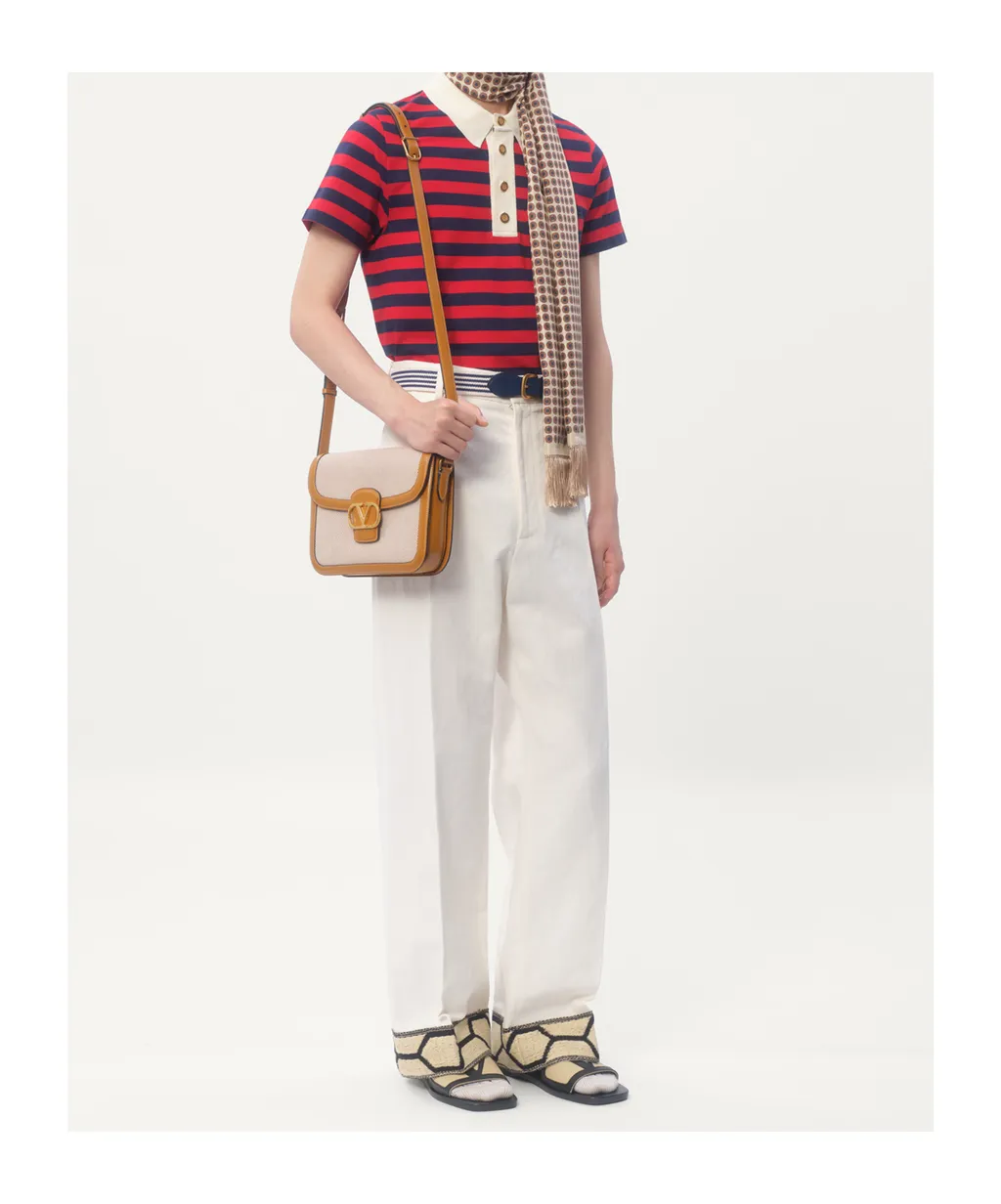 Vlogo Signature Foldover Top Shoulder Bag