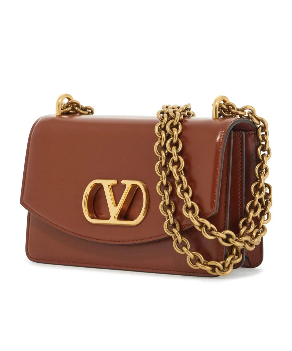 Vlogo Plaque Foldover Top Shoulder Bag