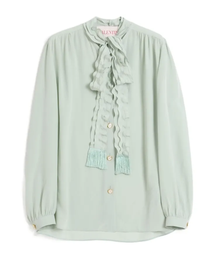 Ruffled Straight Hem Shirt