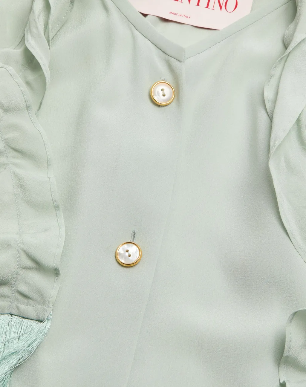 Ruffled Straight Hem Shirt