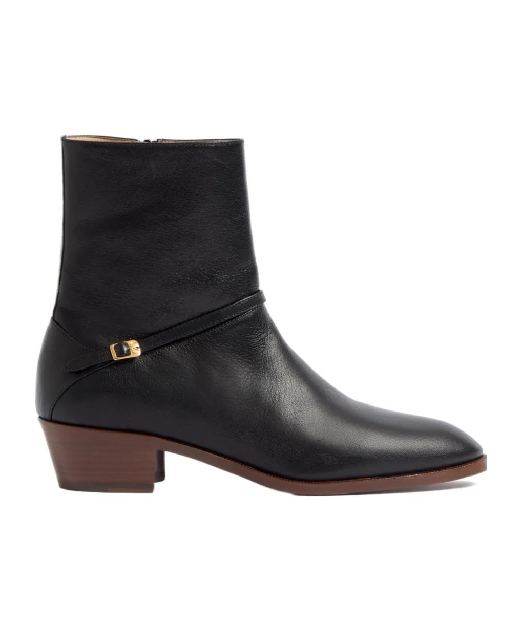Pat Almond Toe Ankle Boots