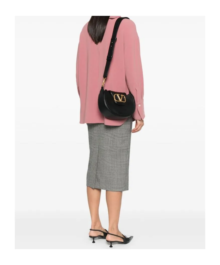 Vlogo Signature Foldover Top Shoulder Bag