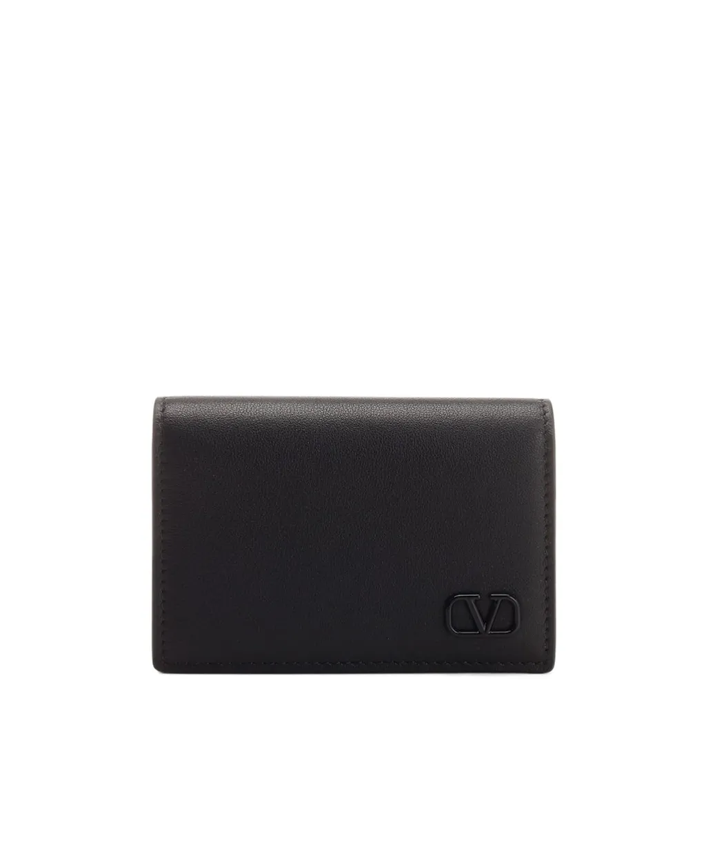 Lacquered Logo Mini Wallet