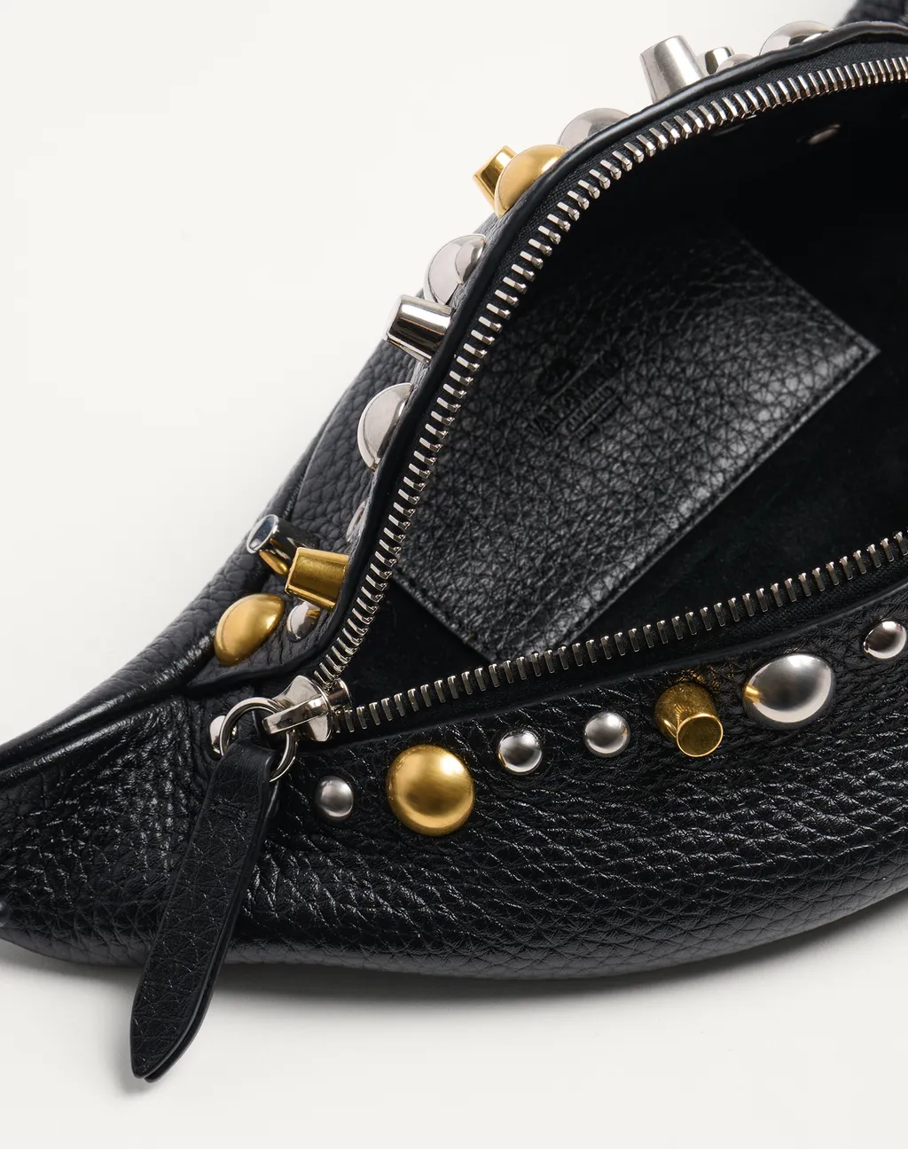 NellcÔTe Stud Embellished Zip-Up Belt Bag