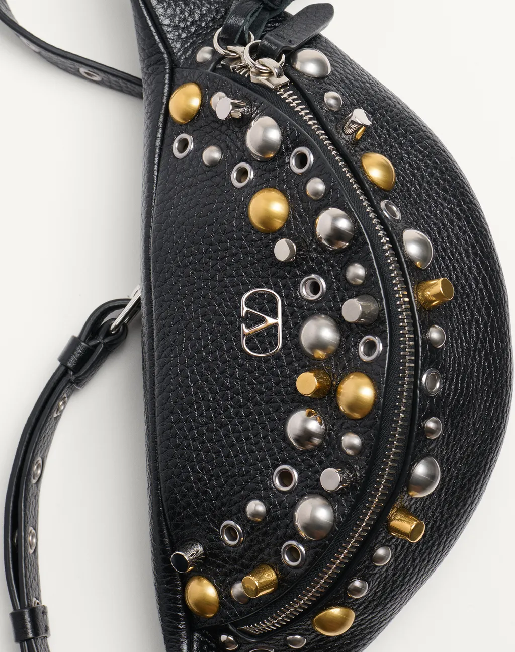 NellcÔTe Stud Embellished Zip-Up Belt Bag