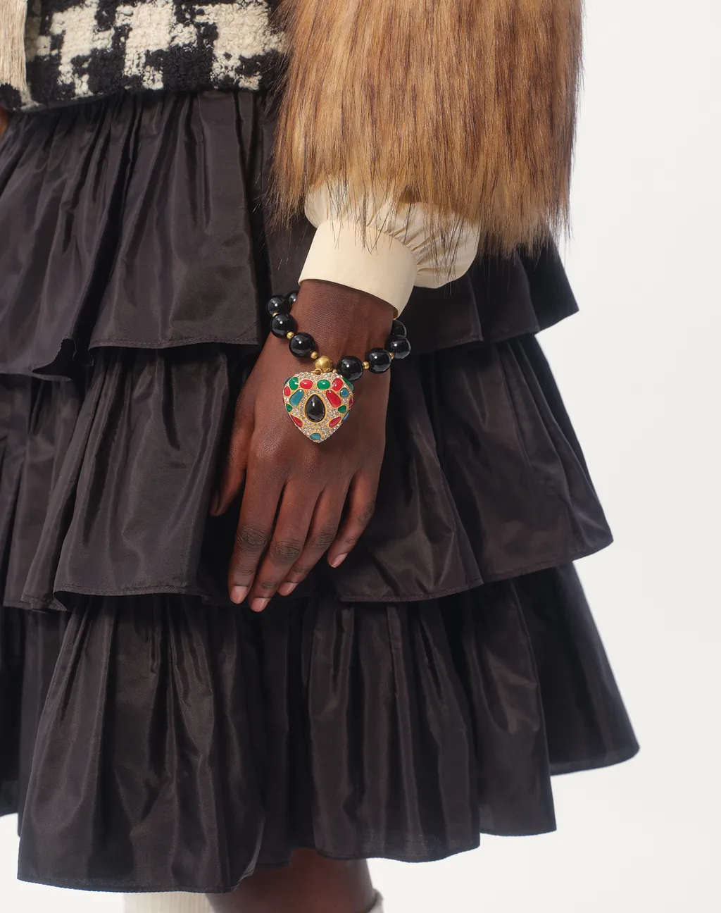 Coeur Royal Bracelet In Metal, Resin, Enamel And Swarovski® Crystals