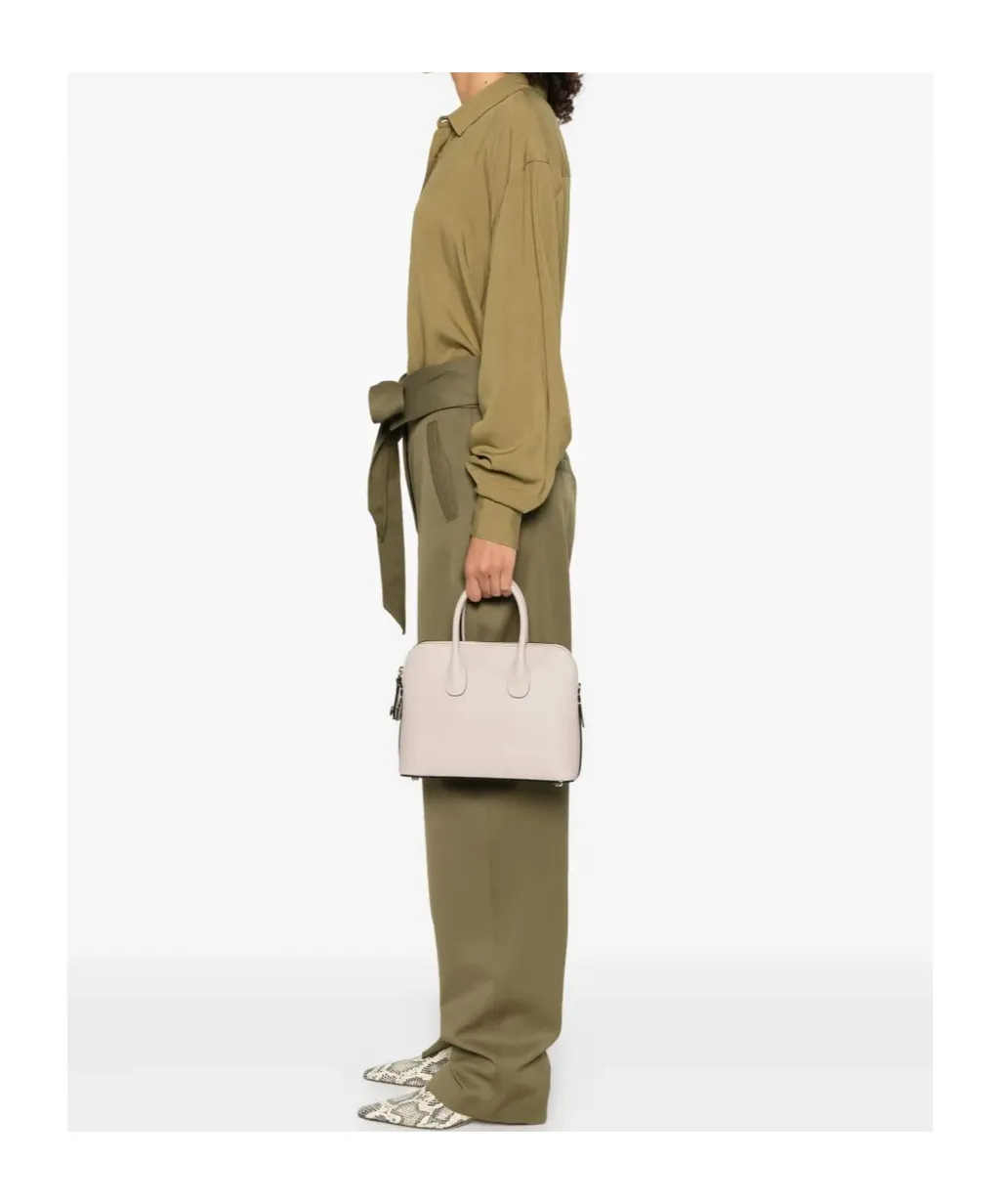 Mylogo Leather Tote Bag