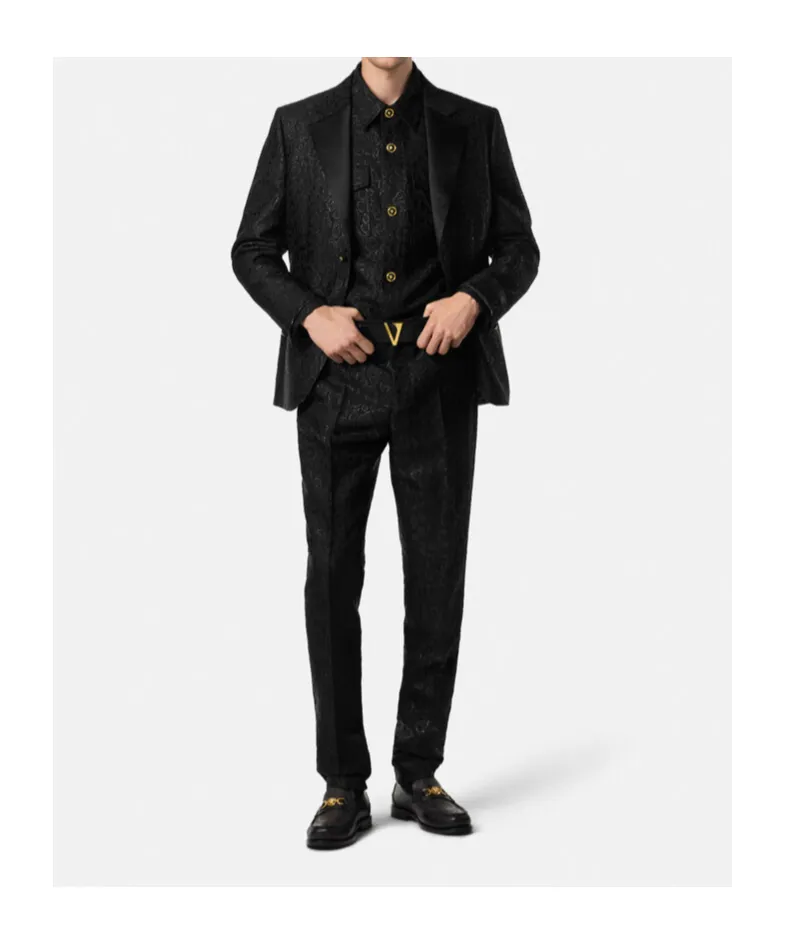 Logo Patch Single-Breasted Blazer