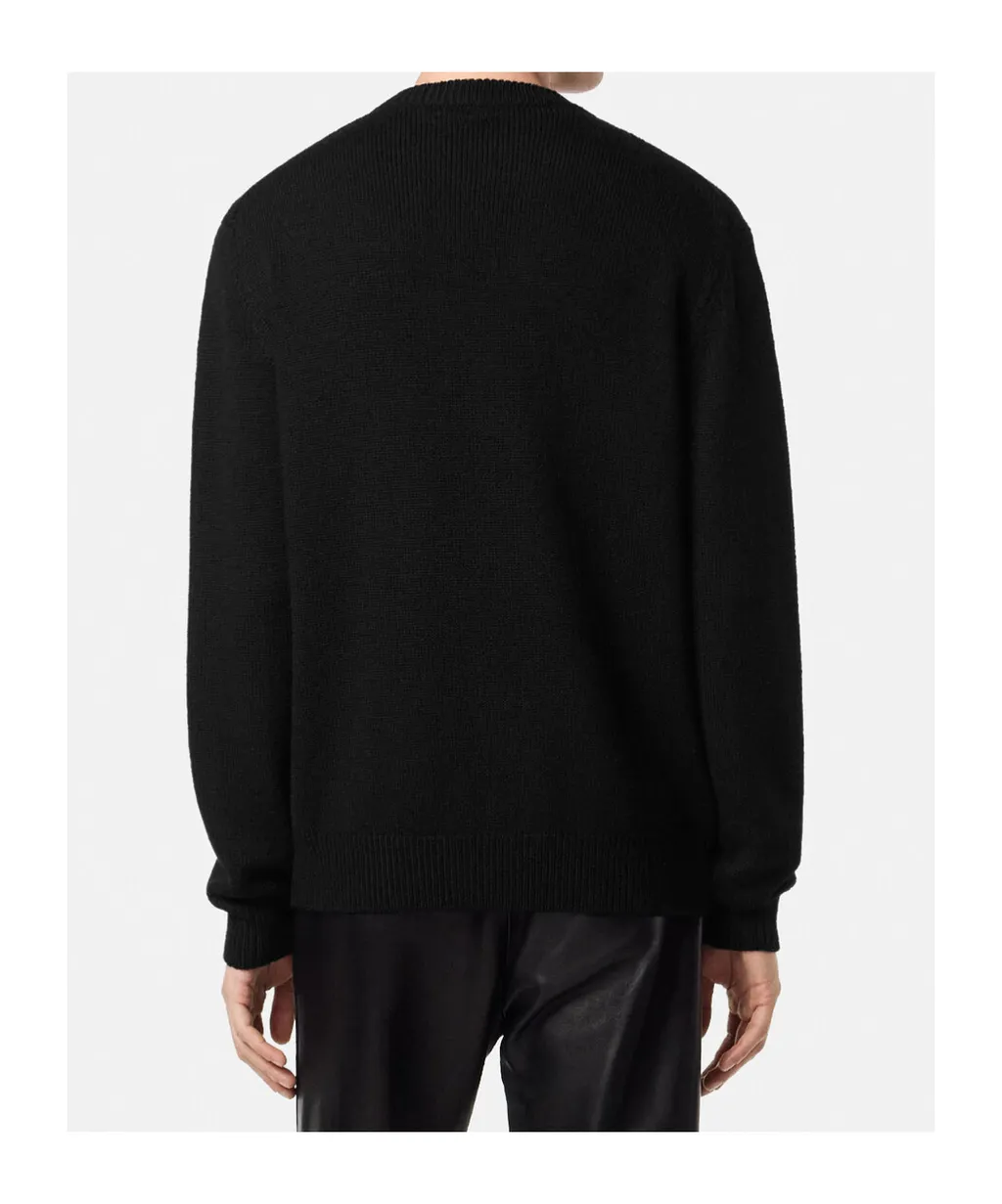 Leopard Patterned Knitted Jumper