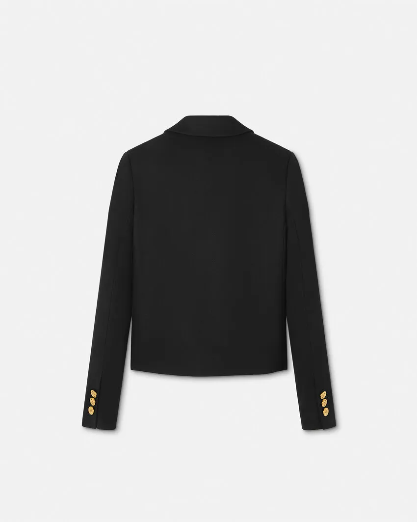 Gold-Button Cotton Jacket