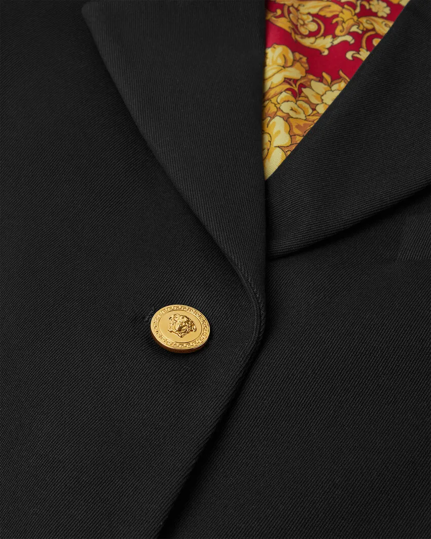 Gold-Button Cotton Jacket