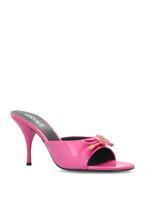 Medusa Bow-Detailed Open-Toe Mules