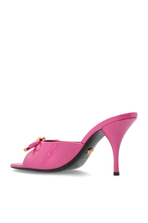 Medusa Bow-Detailed Open-Toe Mules