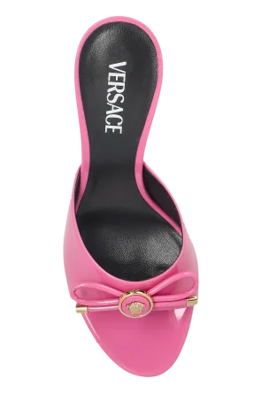 Medusa Bow-Detailed Open-Toe Mules