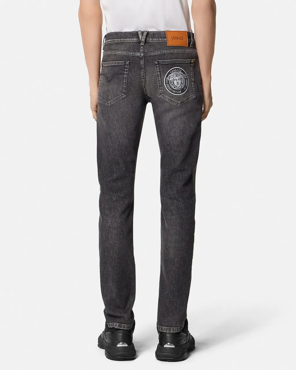 La Medusa Embroidery-Detail Jeans