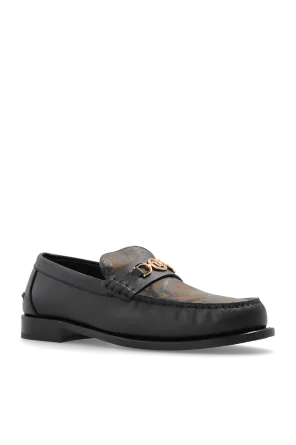 Medusa-Head Leather Loafers