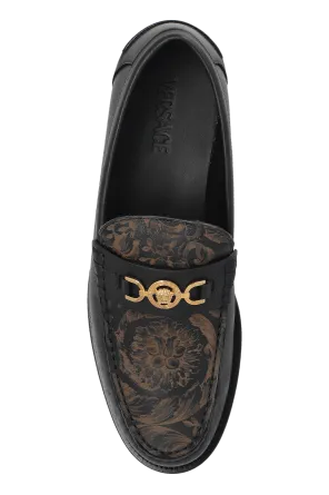 Medusa-Head Leather Loafers