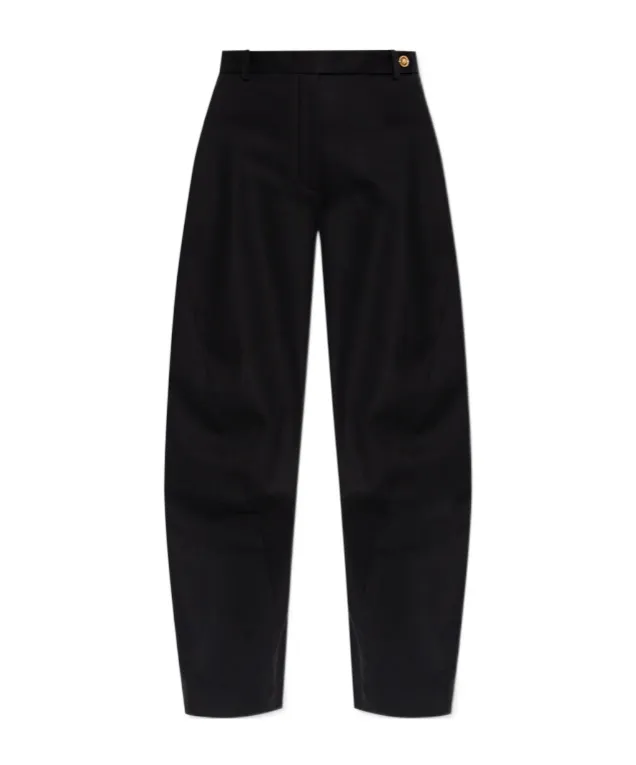 Medusa-Button Panel Trousers