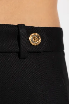 Medusa-Button Panel Trousers