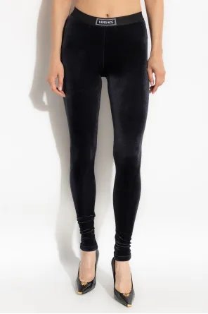Logo-Band Ribbed Trousers