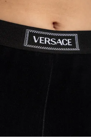 Logo-Band Ribbed Trousers