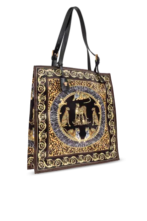 Animal-Print Baroque Tote Bag