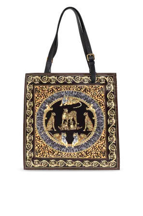 Animal-Print Baroque Tote Bag